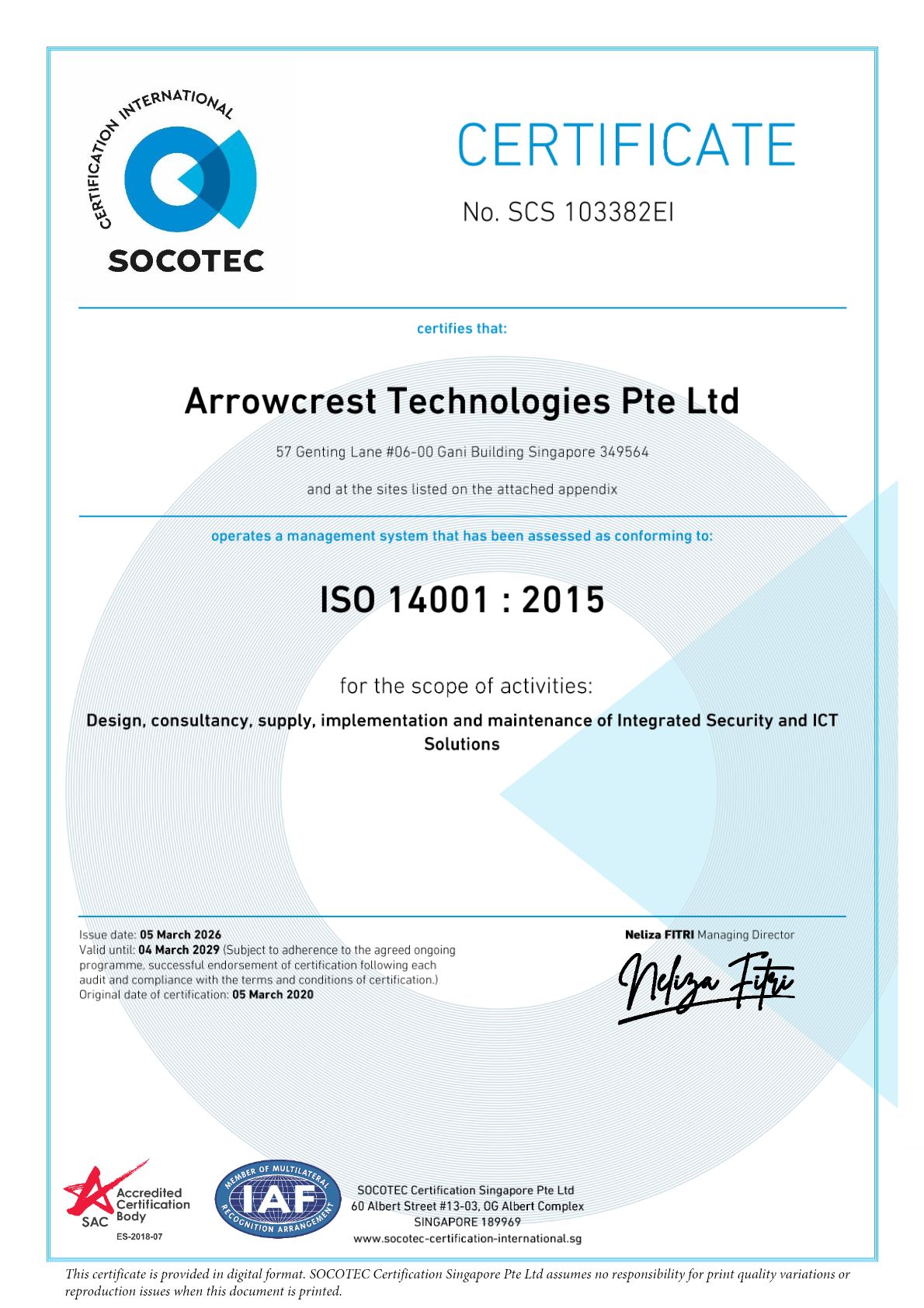 ISO 14001: 2015